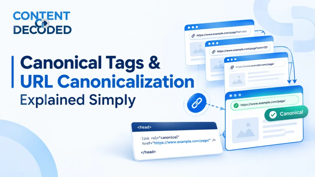 Canonical Tags and URL Canonicalization