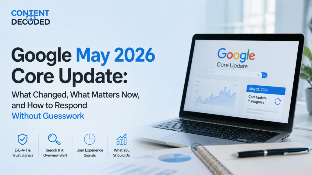 Google May 2026 Core Update