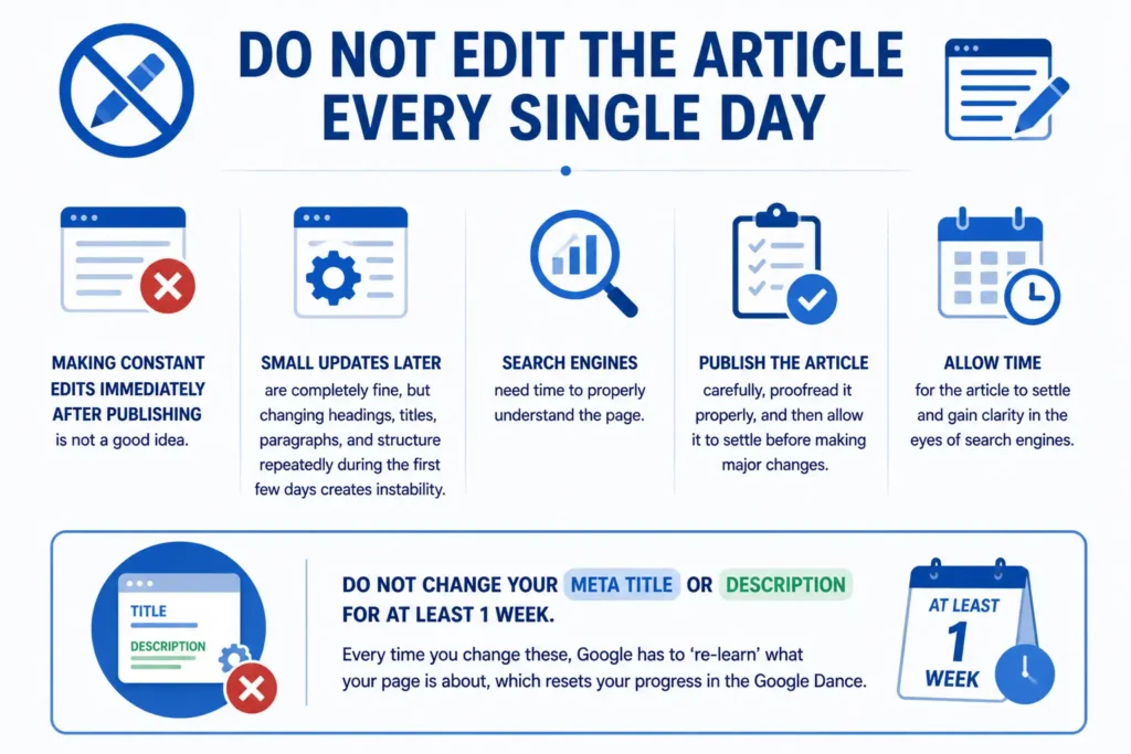 Do Not Edit the Article Every Single Day