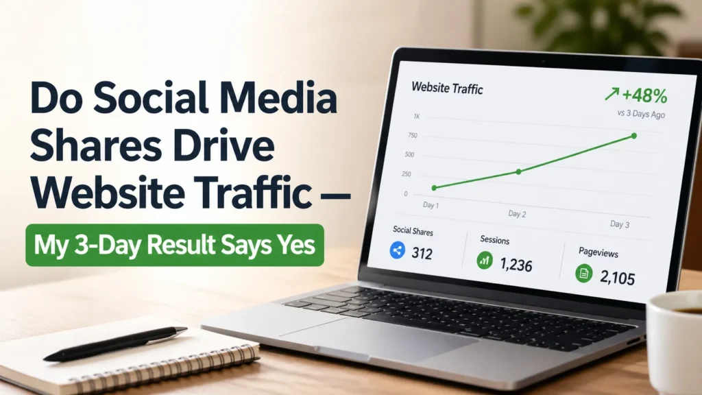 Do Social Media Shares Drive Website Traffic — My 3-Day Result Says Yes