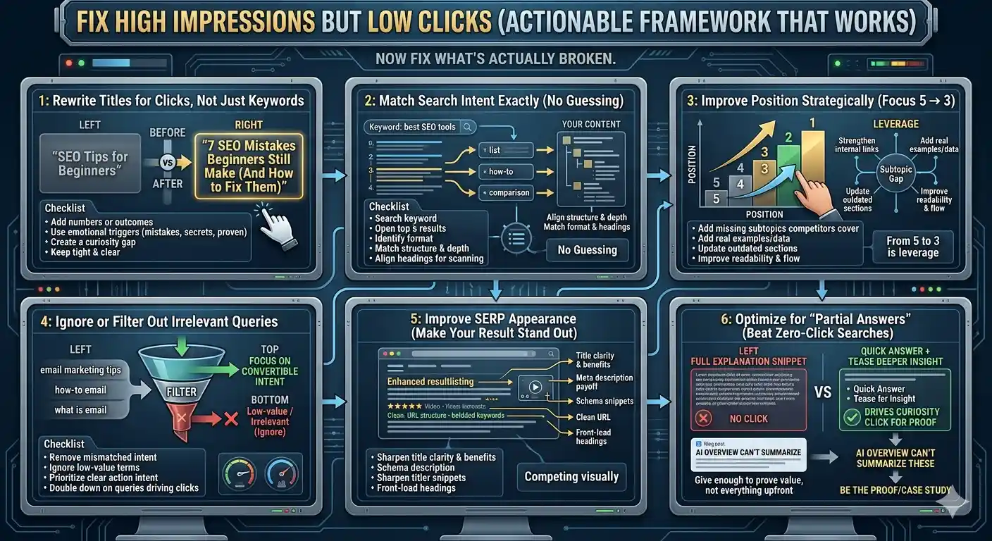 Fix high impressions low clicks