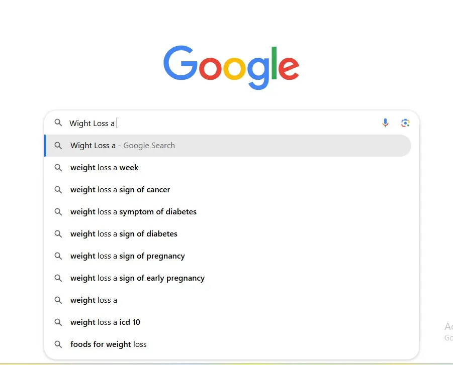 Google Autocomplete suggestions