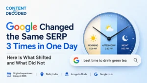 Google Changed the Same SERP 3 Times in One Day