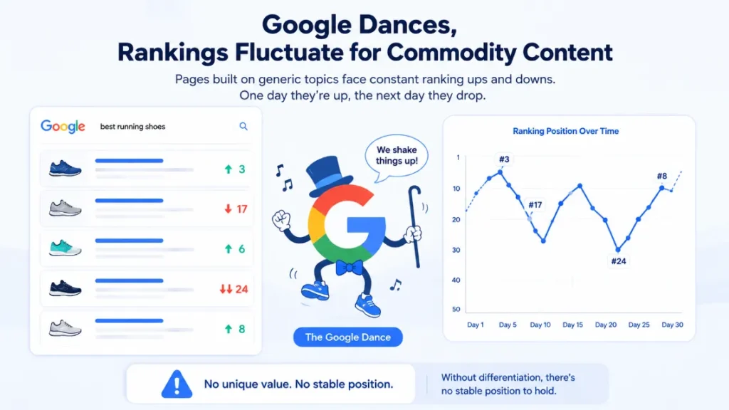 Google dance and Stability