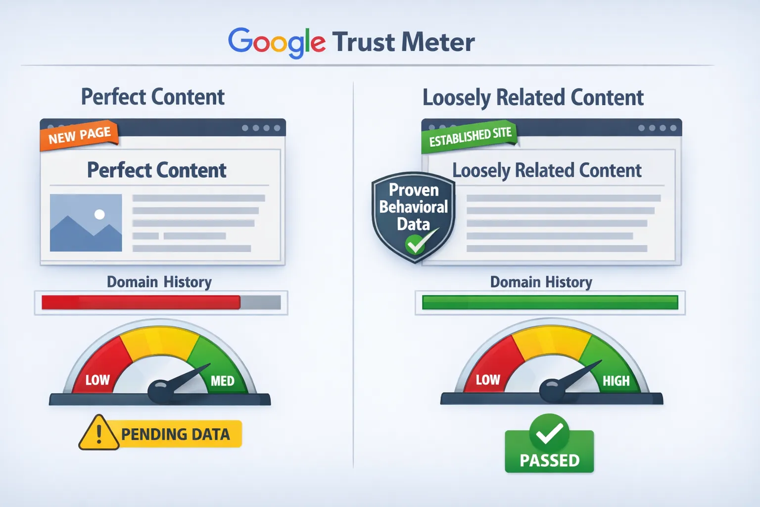 Google prefers trusted over perfect