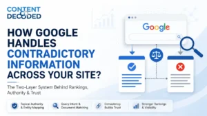 How Does Google Handle Contradictory Information Across Your Site?