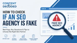 How to Check if an SEO Agency Is Fake