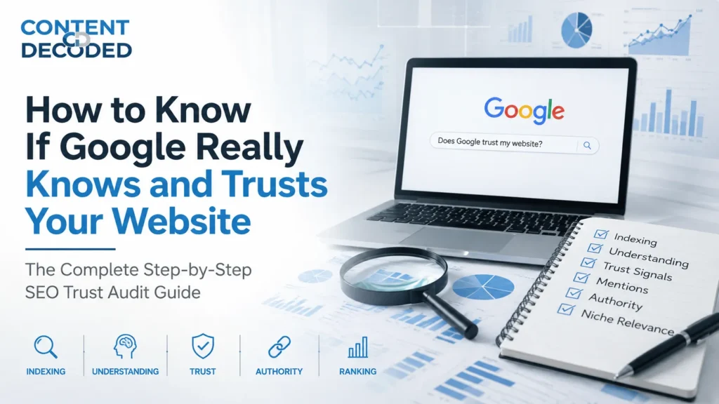 How to Know If Google Really Knows and Trusts Your Website