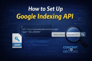 How to Setup Google Indexing API