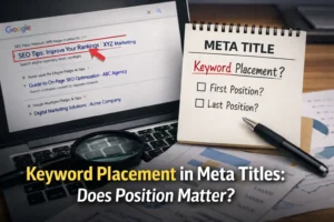 Keyword Placement in Meta Titles