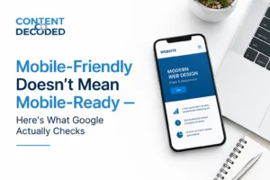 Mobile-Friendly Doesn't Mean Mobile-Ready