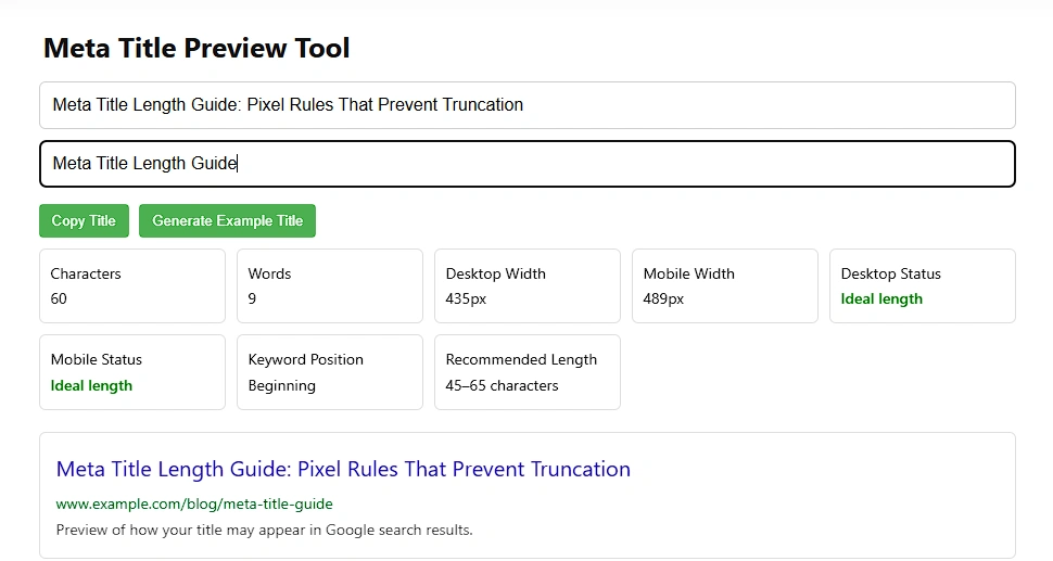 Primary keyword not get cut