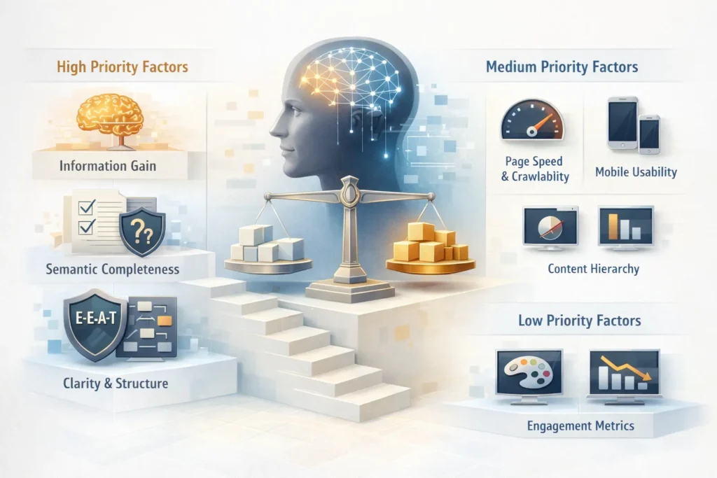 Ranking Factors for AI Overview