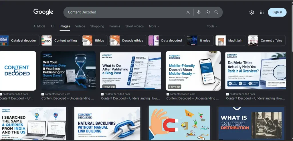 Screenshot Image SEO