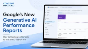 Search Generative AI performance reports in Search Console
