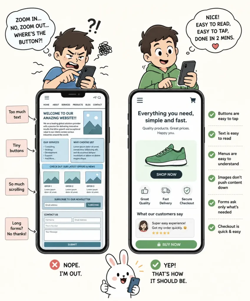 Simple Websites Work Better on Mobile
