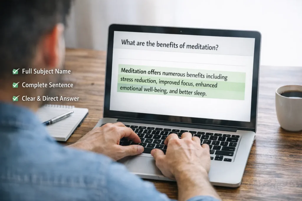 Start Every Section with a Direct Answer