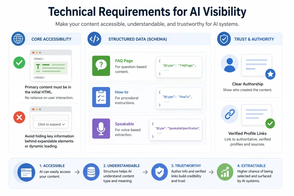 Technical Requirements for AI Visibility