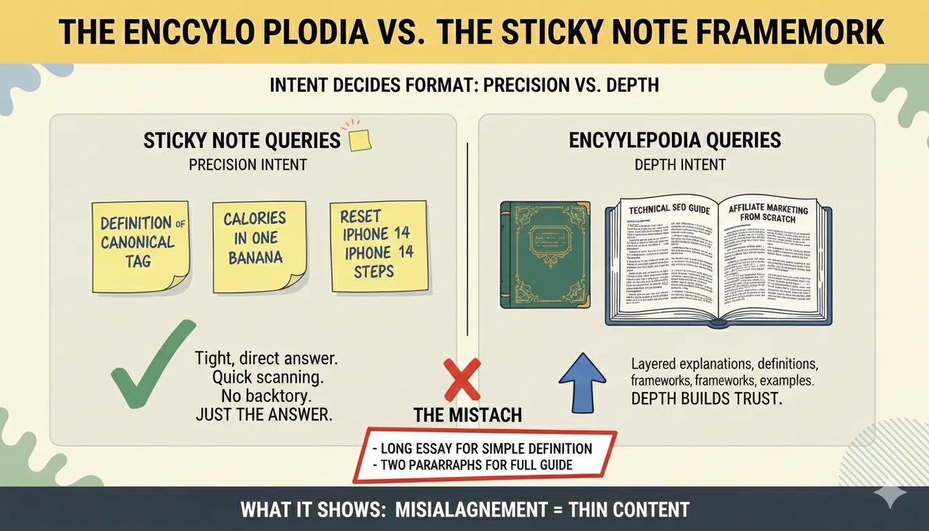 Encyclopedia vs Sticky Note Framework