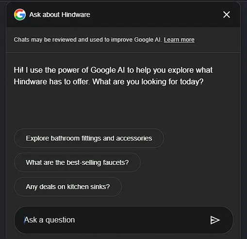 The First Interaction a chat box