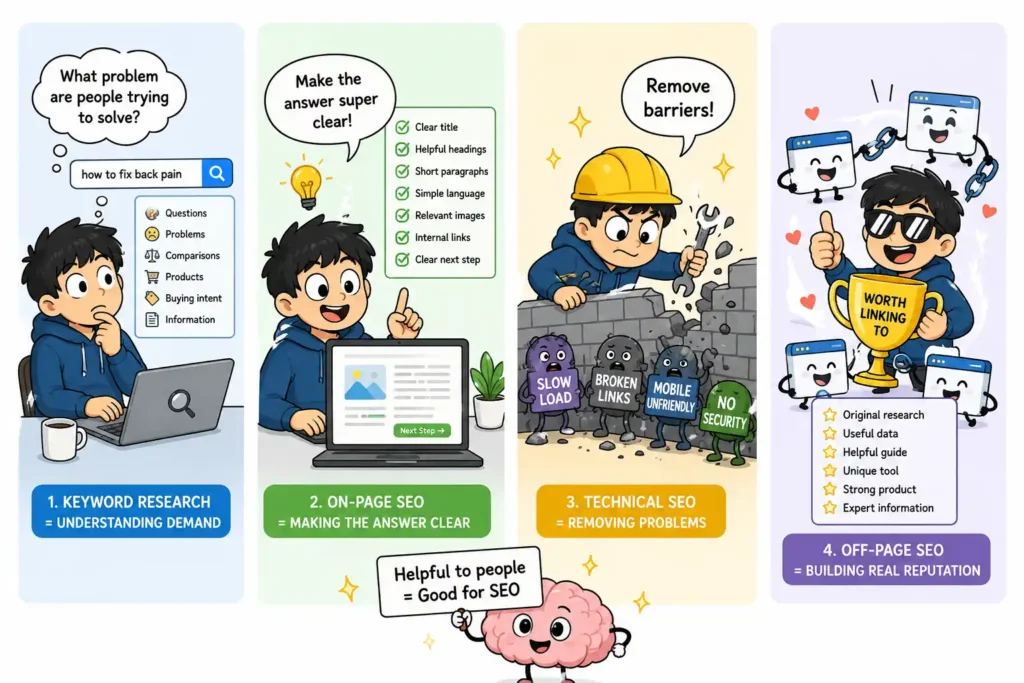 The Four Parts of SEO Through First Principles