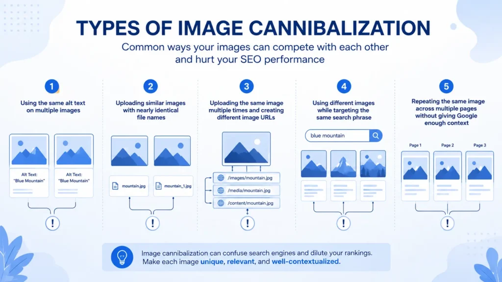 Types of Image cannibalization