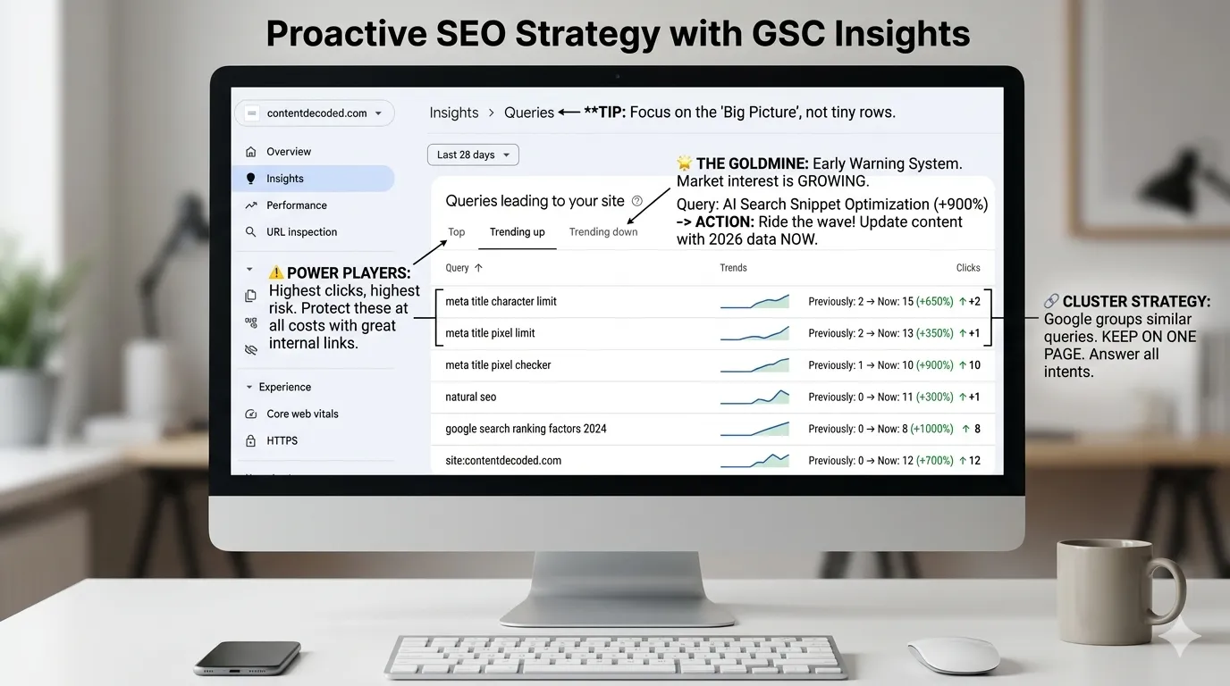GSC insights spot trends