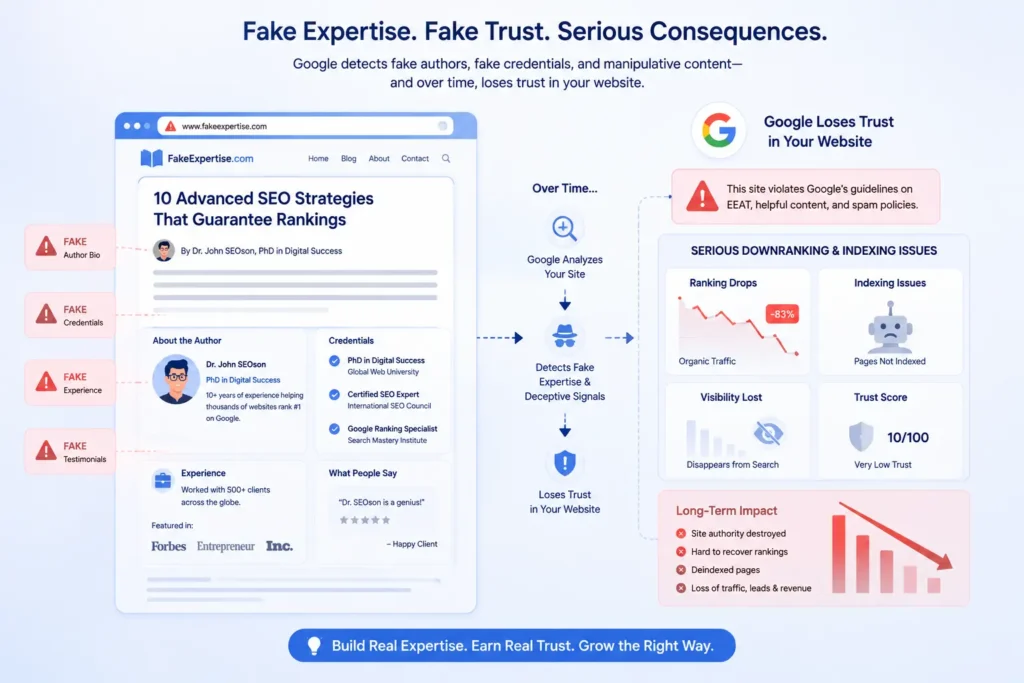 What Happens When Websites Fake Expertise