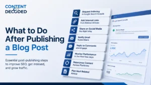 What to Do After Publishing a Blog Post