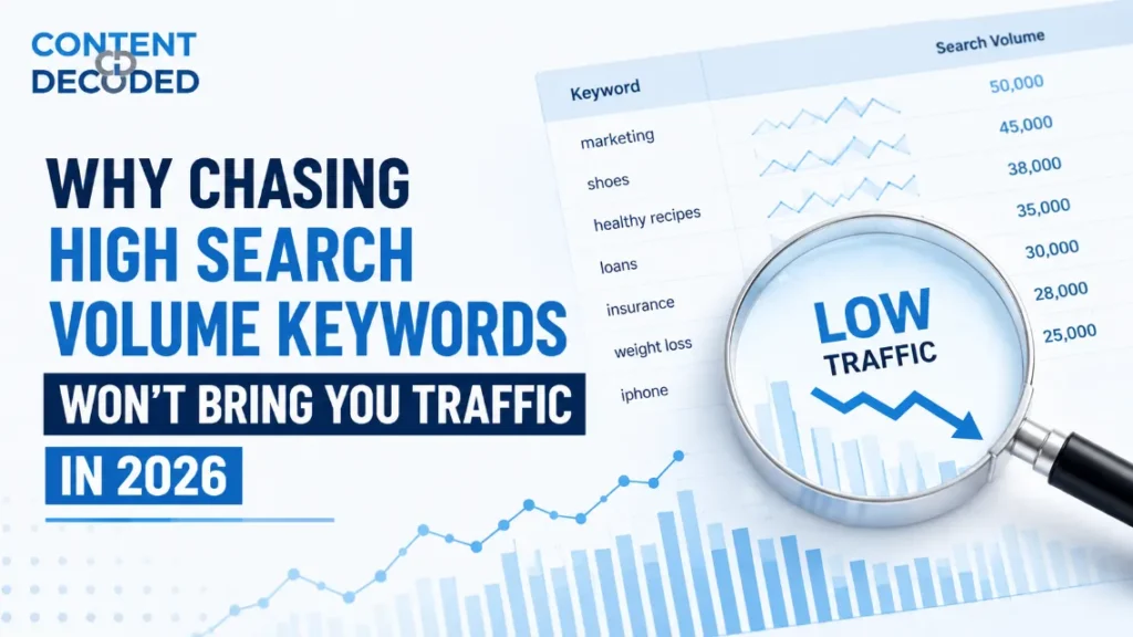 Why Chasing High Search Volume Keywords Won’t Bring You Traffic in 2026