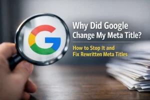 Why Did Google Change Our Meta Title how to stop