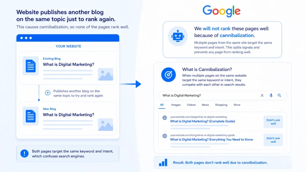 You Accidentally Compete With Your Own Page